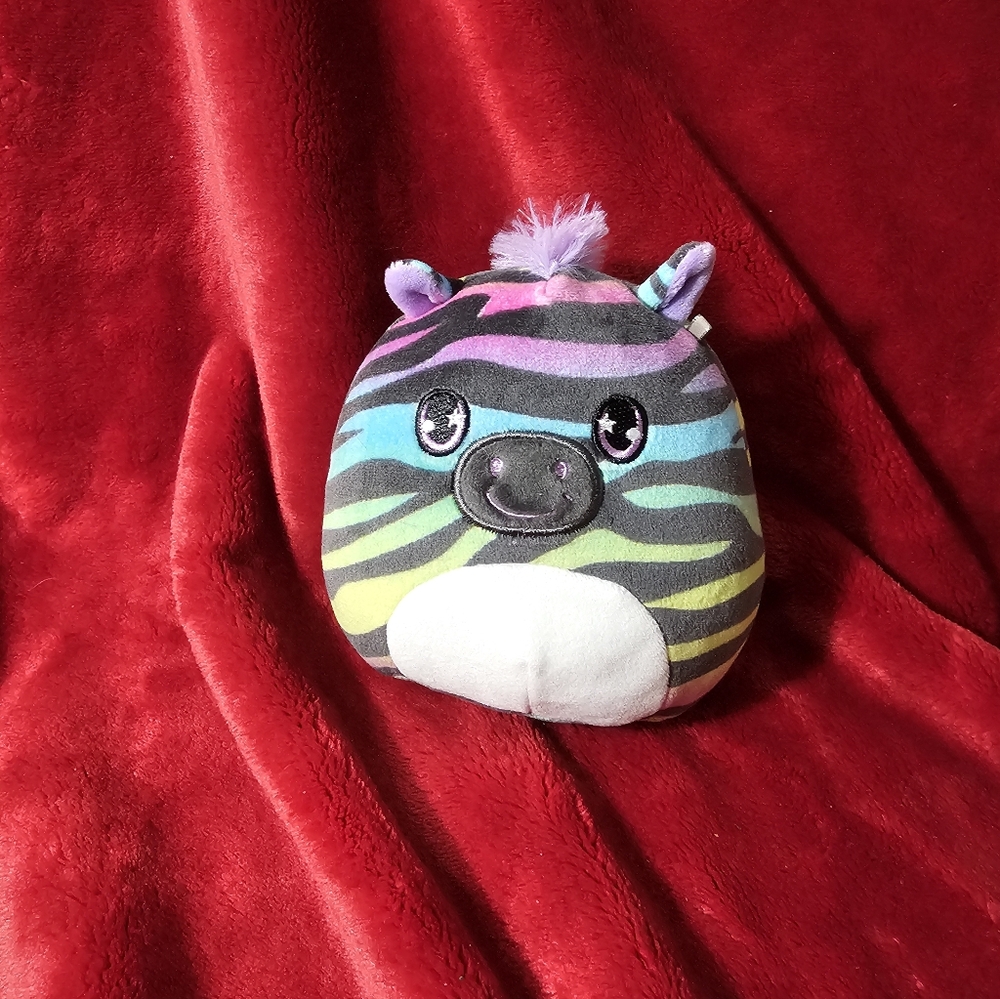 Squishmallows Rainbow Zebra Plush